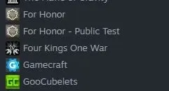 conta na steam com alguns jogos