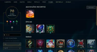 CONTA PLATINA 4 53 HEROES+ 12 SKINS