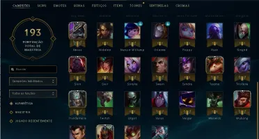 CONTA PLATINA 4 53 HEROES+ 12 SKINS