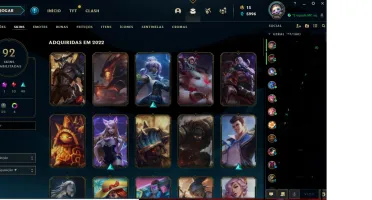 Conta de lol 92 skins
