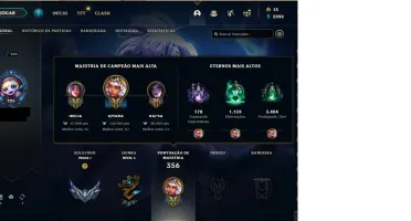 Conta de lol 92 skins