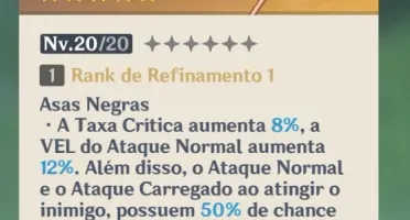Qiqi + Xiangling arma 5 estrelas