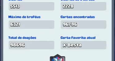 CLASH ROYALE NVL 13 DECK X-BESTA 2.9 E CORREDOR 2.6 FULL