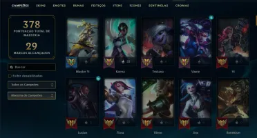 CONTA LOL - LVL 165 - 138 Champions - 78 Skins - FULL ACESSO