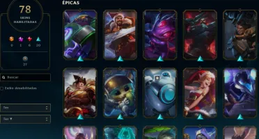 CONTA LOL - LVL 165 - 138 Champions - 78 Skins - FULL ACESSO