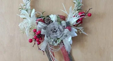 Guirlanda Rústica de Natal (32cm)