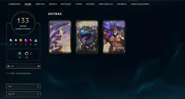 Unranked com TODOS os Champs e 133 Skins ( JG / MID / ADC )