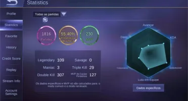 Conta Mobile Legends Bang Bang
