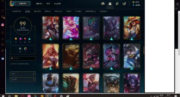 CONTA DE LOL 99 SKINS