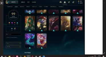 CONTA DE LOL 99 SKINS