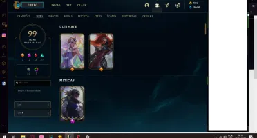 CONTA DE LOL 99 SKINS