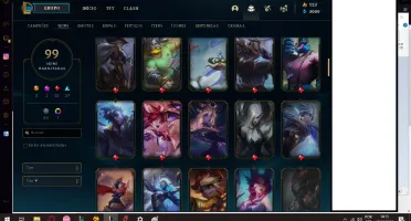 CONTA DE LOL 99 SKINS