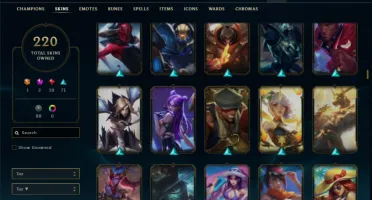Ferro 2 com 130 Champs e 220 Skins