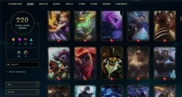 Ferro 2 com 130 Champs e 220 Skins