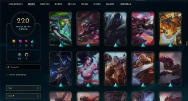 Ferro 2 com 130 Champs e 220 Skins