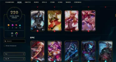 Ferro 2 com 130 Champs e 220 Skins