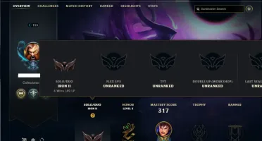 Ferro 2 com 130 Champs e 220 Skins