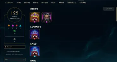 Unranked com 90 Champs e 24 Skins