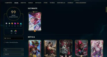 Prata 2 com TODOS os Champs e 99 Skins +6 Prestigios