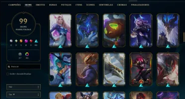 Prata 2 com TODOS os Champs e 99 Skins +6 Prestigios