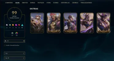 Prata 2 com TODOS os Champs e 99 Skins +6 Prestigios