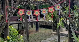 Varal de Estrelas em Crochê