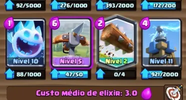 Conta Clash Royale - 4k troféus - 566 gemas - 122k De ouro