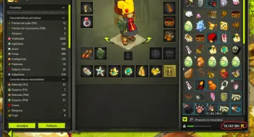 Vendo Enutrof 200 com 2 set e quase todas profissões lvl 200