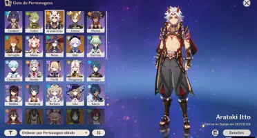 Conta de Genshin Impact AR 43 com Childe e Itto + Mona&Qiqi