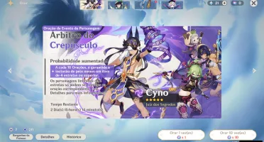 Conta de Genshin Impact AR 43 com Childe e Itto + Mona&Qiqi