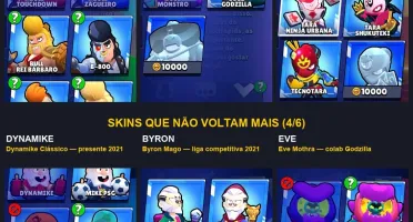 Conta Brawl Stars 77K | 106 Brawlers | 74 Hiper | 331 Skins
