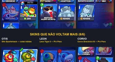 Conta Brawl Stars 77K | 106 Brawlers | 74 Hiper | 331 Skins