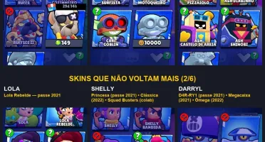 Conta Brawl Stars 77K | 106 Brawlers | 74 Hiper | 331 Skins