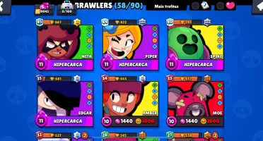Conta Brawl Stars + Clash Royale