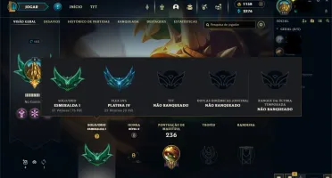 Conta LOL Esmeralda 1