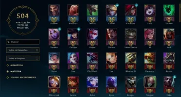 League of Legends Conta com Muito Conteudo