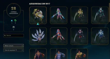 League of Legends Conta com Muito Conteudo