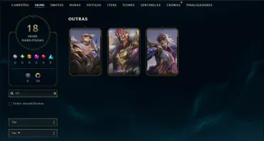 Mestre com 90 Champs e 18 Skins ( 45 PDL )