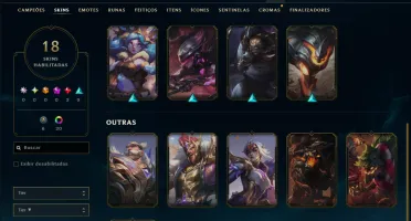 Mestre com 90 Champs e 18 Skins ( 45 PDL )