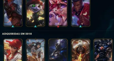 CONTA LEAGUE OF LEGENDS PLATINA 2 VARIOS CAMPEÕES E SKINS!
