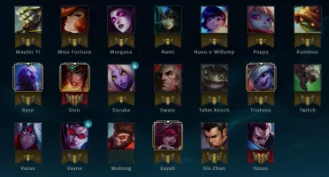 CONTA LEAGUE OF LEGENDS PLATINA 2 VARIOS CAMPEÕES E SKINS!