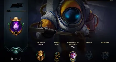 conta de lol gold 1 na md5 poucos jogos