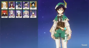 GENSHIN IMPACT / AR 7 / Diluc + Venti + 4 SR