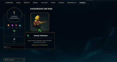Conta prata 4 com 21 skins e 48 champs
