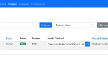 Script de Checkout com Pix e Entrega Automática de Produtos