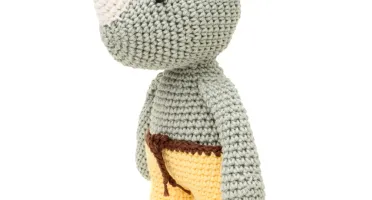 Rinoceronte Esverdeado em Crochê Amigurumi