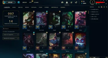 Conta diamante 2 ex grao mestre com as recompensas de GM