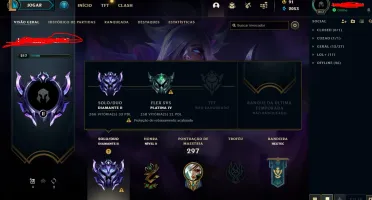 Conta diamante 2 ex grao mestre com as recompensas de GM