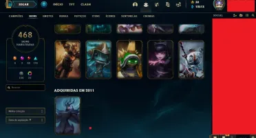 CONTA DA SEASON 1, D3, 468 SKINS COM RARAS