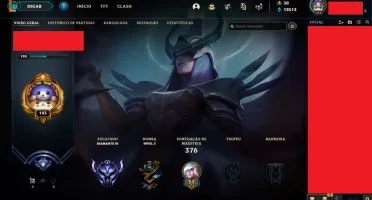 CONTA DA SEASON 1, D3, 468 SKINS COM RARAS
